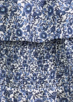 Boho-Midikleid mit Carmenausschnitt aus leichter Baumwolle