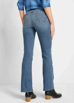 Bootcut Jeans Mid Waist, Bio-Baumwolle