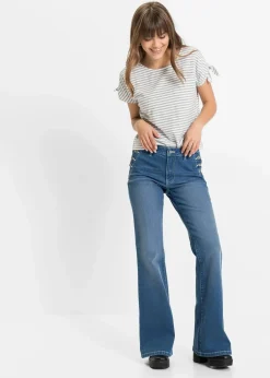 Bootcut Jeans Mid Waist, Bio-Baumwolle