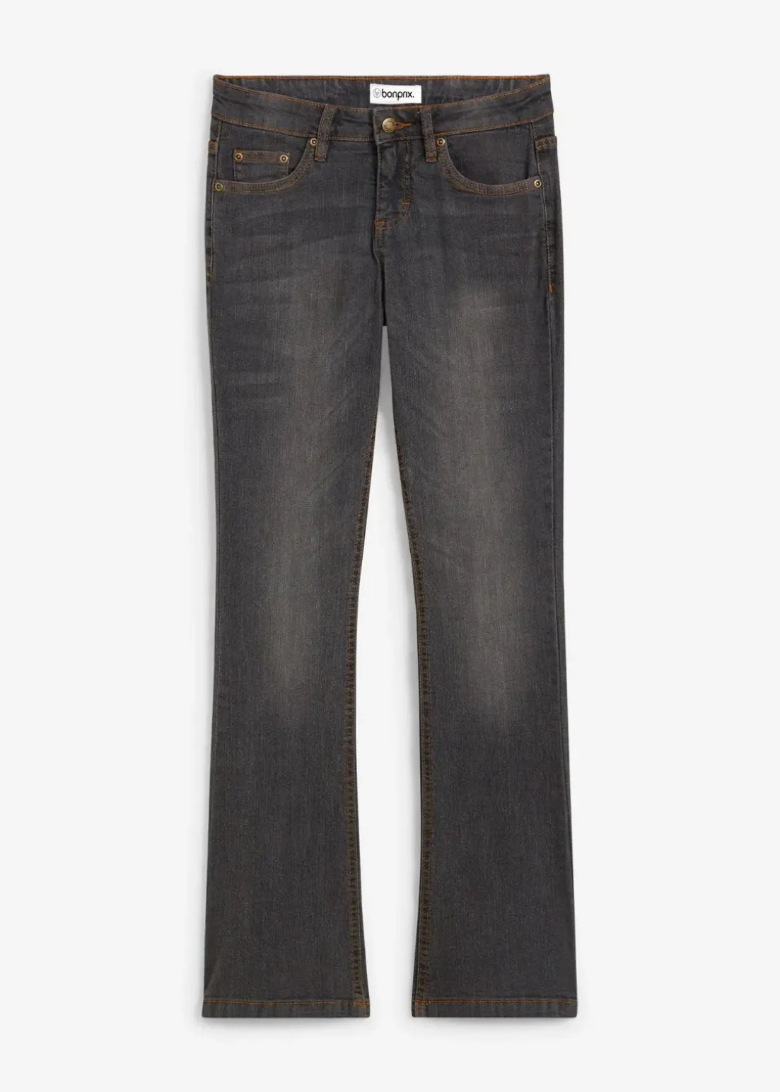 Bootcut Jeans Mid Waist, Stretch