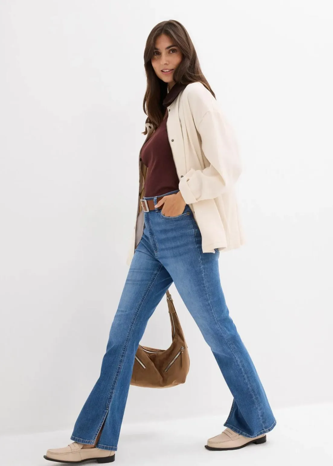 Bootcut-Jeans High Waist