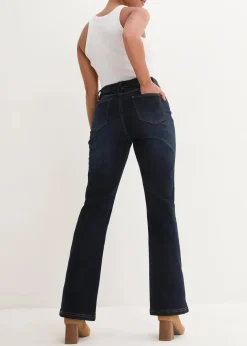 Bootcut-Jeans High Waist, Bequembund