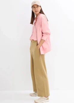 Boxy Bluse aus leichtem Crêpe