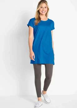 Boxy-Longshirt mit kurzen Ärmeln