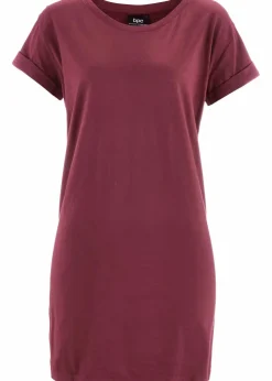 Boxy-Longshirt mit kurzen Ärmeln