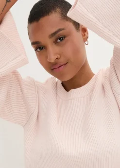 Boxy-Pullover aus Rippstrick