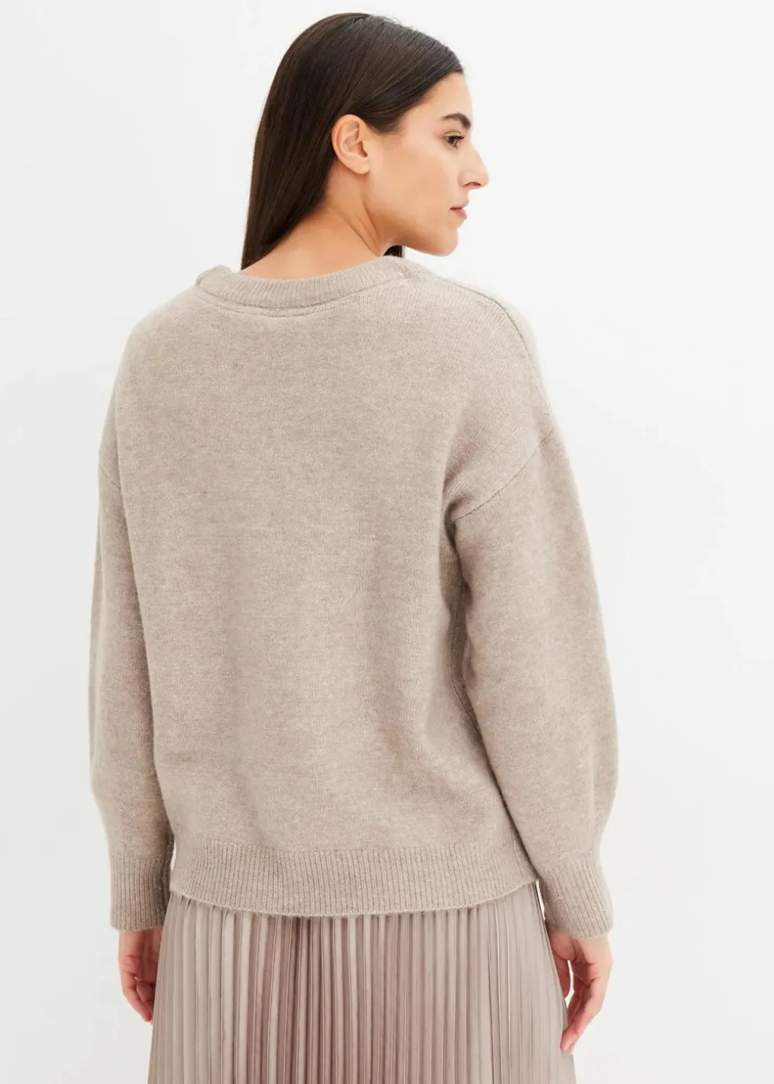 Boxy-Pullover mit Pailletten