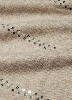 Boxy-Pullover mit Pailletten