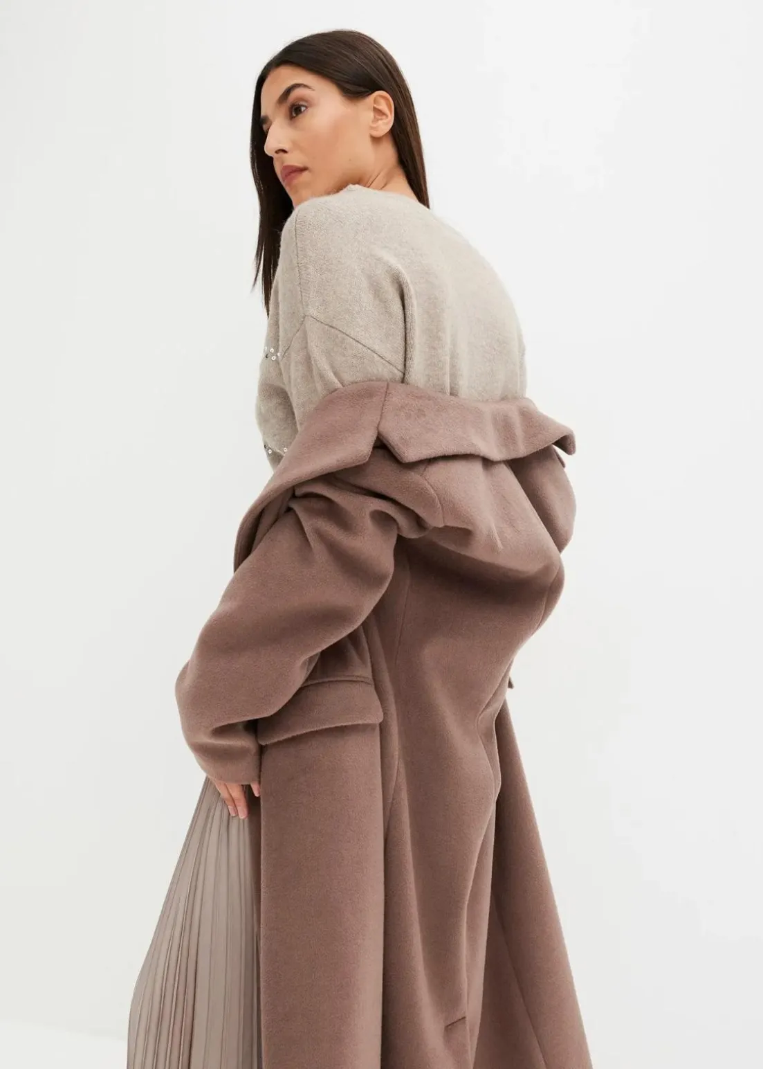 Boxy-Pullover mit Pailletten