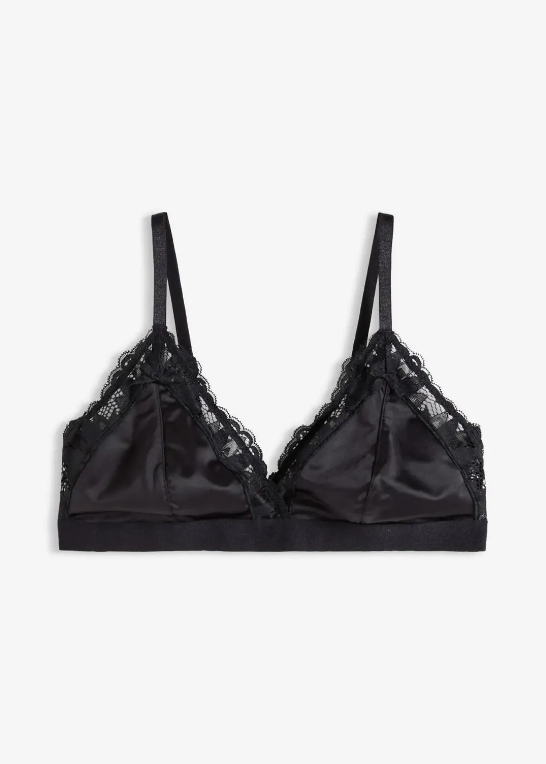 Bralette aus glänzendem Material