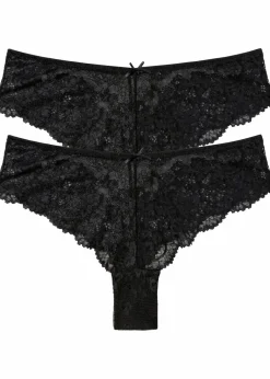 Brazilslip aus zarter Spitze (2er Pack)