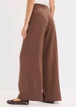 Bundfaltenhose aus fließendem Viskose-Mix