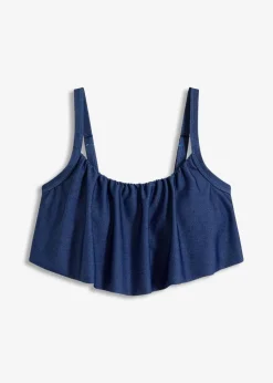 Bustier Bikini Oberteil in Jeansoptik