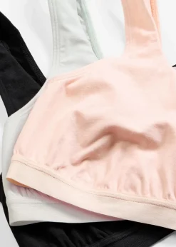 Bustier mit Bio-Baumwolle (3er Pack)