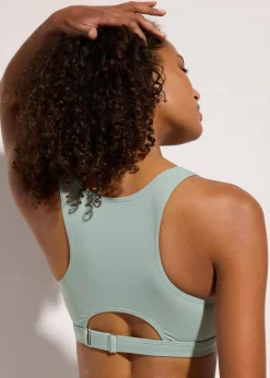 Bustier-Bikinioberteil mit verstellbarer Unterbrust