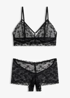 Bustier+Panty ouvert (2-tlg.Set)