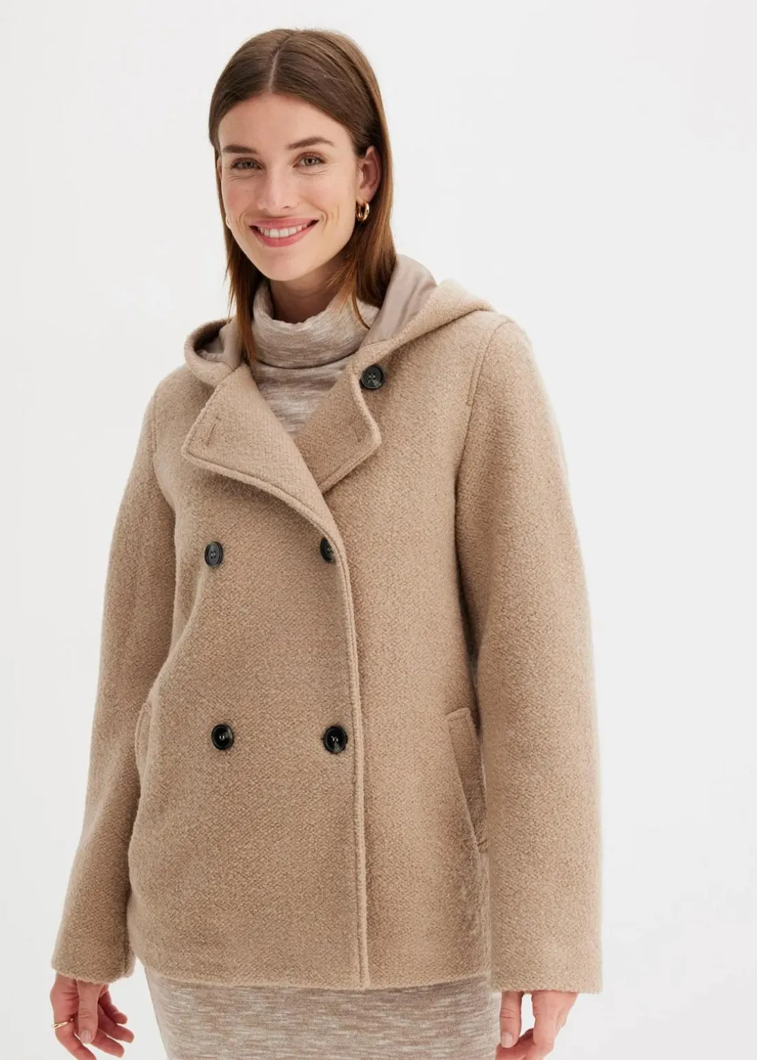 Cabanjacke aus kuscheligem Bouclé