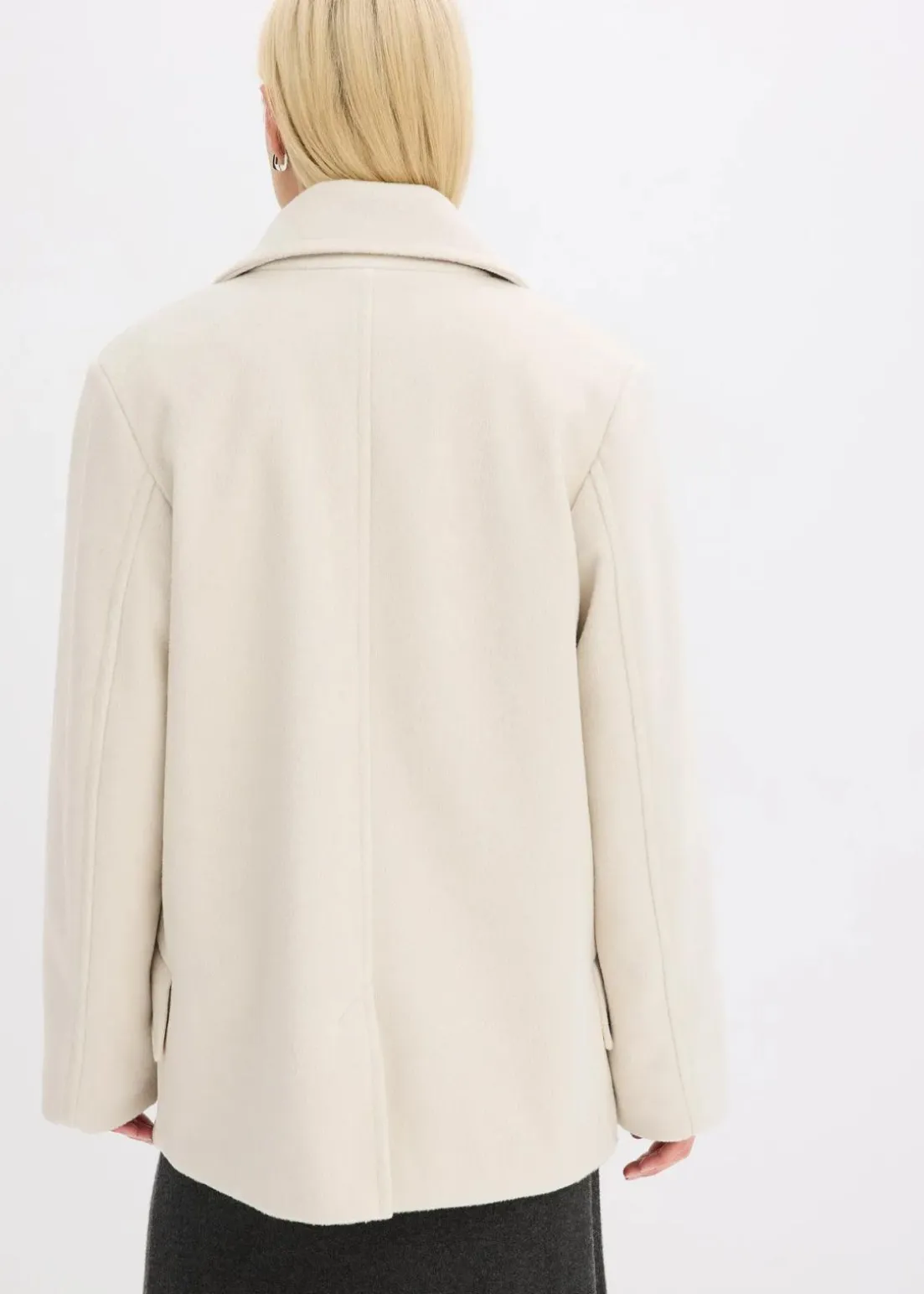 Cabanjacke in Wolloptik