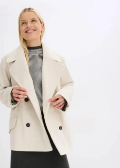 Cabanjacke in Wolloptik