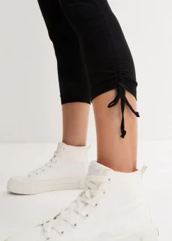 Capri-Leggings mit Raffung (2er Pack)