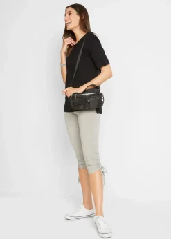 Capri-Leggings mit Raffung (2er Pack)