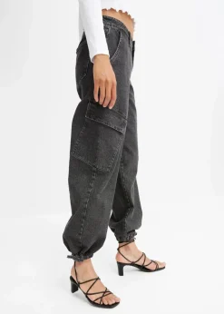 Cargo-Jeans Mid Waist