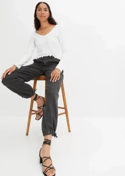 Cargo-Jeans Mid Waist