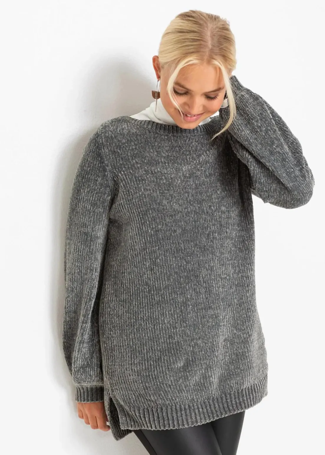 Chenille-Longpullover