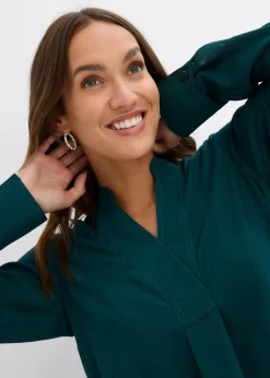 Chiffonbluse in A-Linie