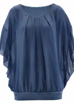 Chiffonbluse mit Untertop