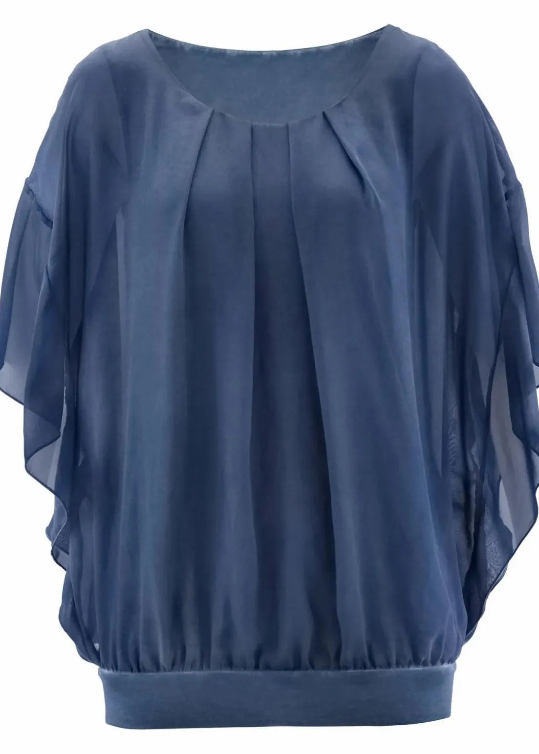 Chiffonbluse mit Untertop
