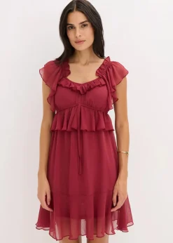 Chiffonkleid in A-Linie