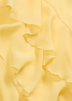 Chiffonkleid mit Trägern und Volants