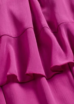 Chiffonkleid mit Volants