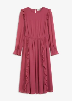 Chiffonkleid mit Volants