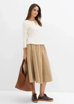 Cordrock aus Baumwoll-Mix