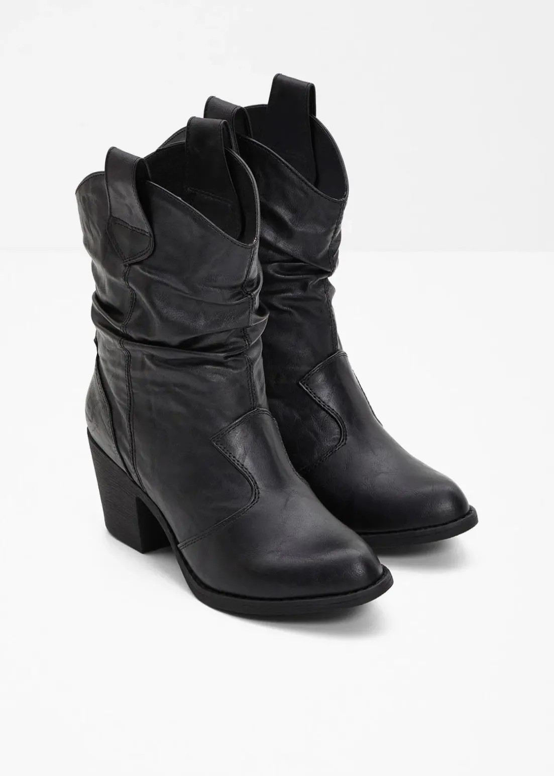 Cowboy-Boots mit Raffung