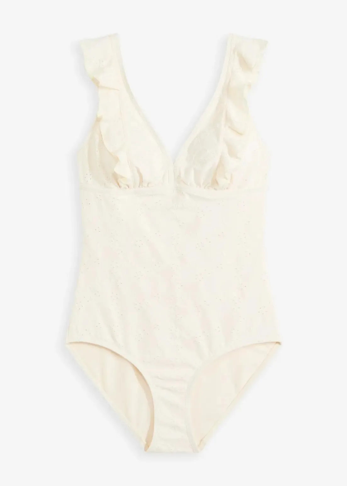 Crochet Badeanzug mit Volant