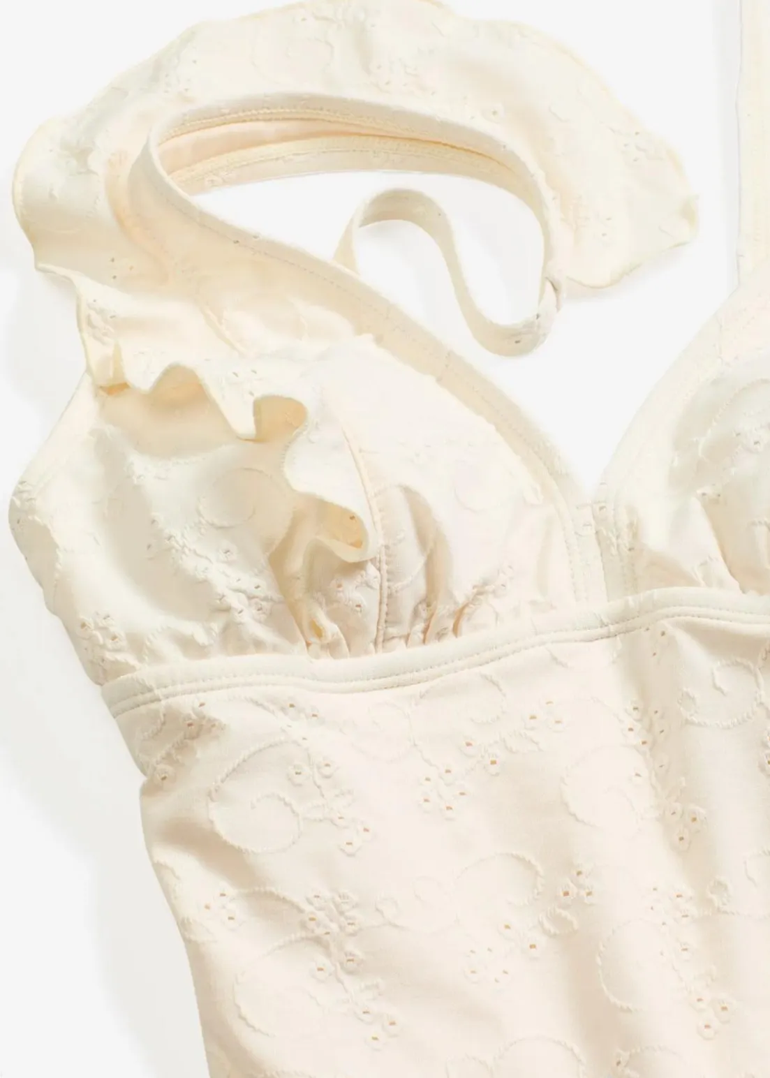 Crochet Badeanzug mit Volant