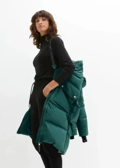 Daunenmantel mit reflektierenden Details