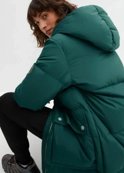 Daunenmantel mit reflektierenden Details