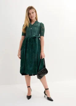 Dirndl mit bestickter Schürze (2-tlg. Set)