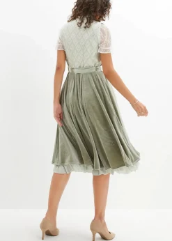 Dirndl mit Jacquard und Stickerei (2-tlg.Set)