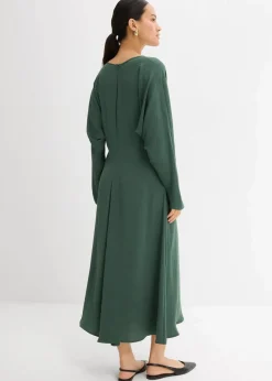 Drapiertes Midikleid