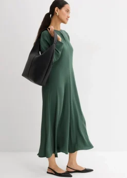 Drapiertes Midikleid