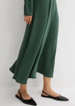 Drapiertes Midikleid