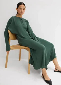 Drapiertes Midikleid