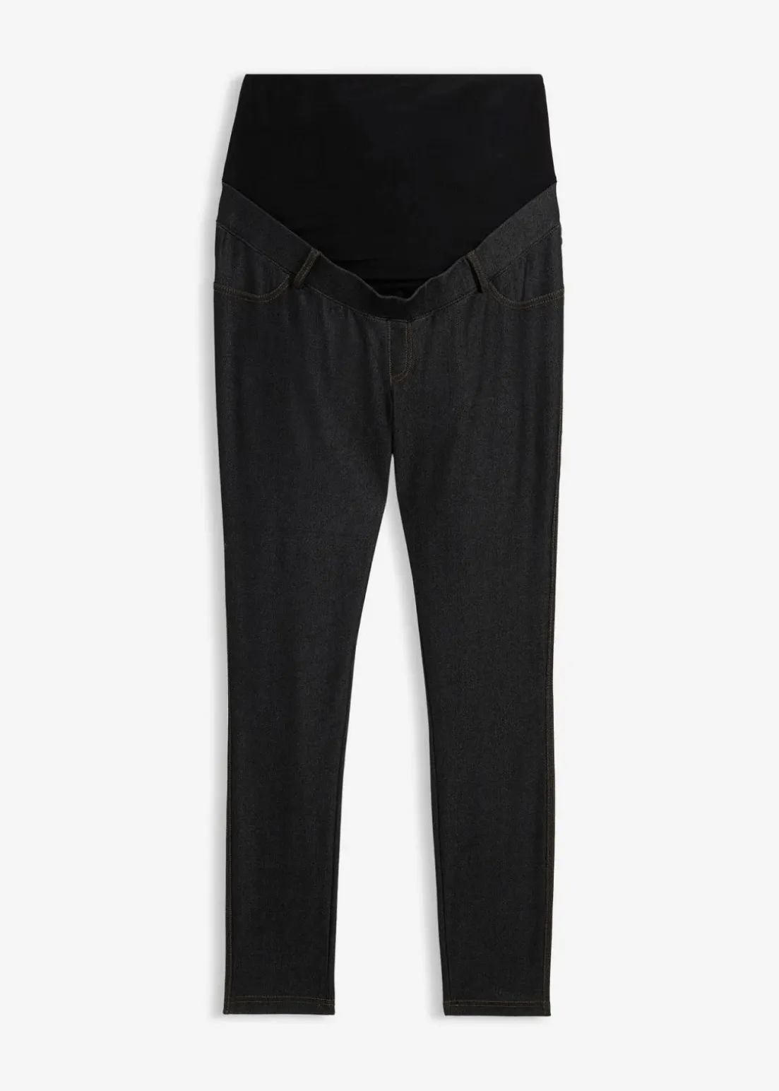 Elastische Umstands-Leggings in Jeansoptik