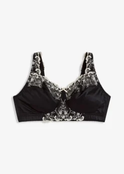 Entlastungs-BH ohne Bügel mit gepolsterten Trägern und Stickerei