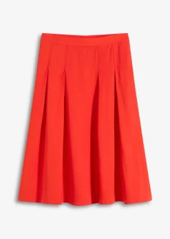 Faltenrock aus softem Viskosemix